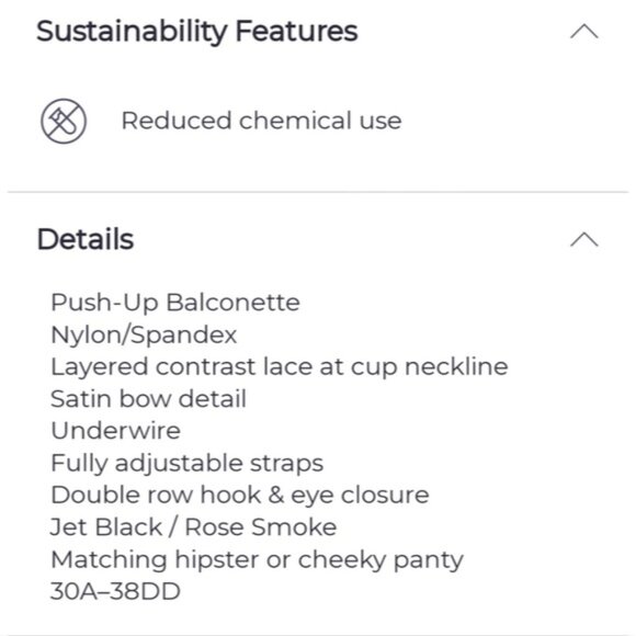 Adore Me Lingerie Lace Black Pink Balconette Bow 36DDD Emanuelly Push Up Bra - Picture 5 of 6